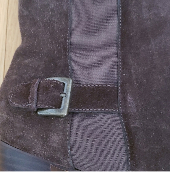 Cole Haan Chelsea Brown Ankle Strap Heeled Boots Size 7.5 - Picture 4 of 11